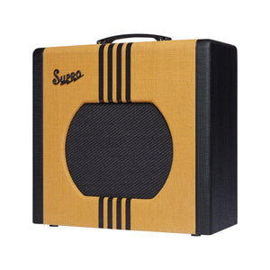 Supro Delta King 12 Guitar Combo Amplifier, Tweed & Black