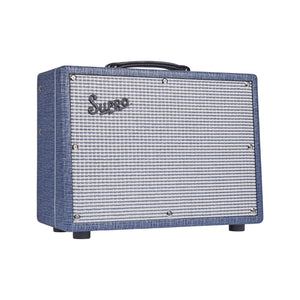 Supro Keeley Custom 10 Guitar Combo Amplifier, Blue Rhino