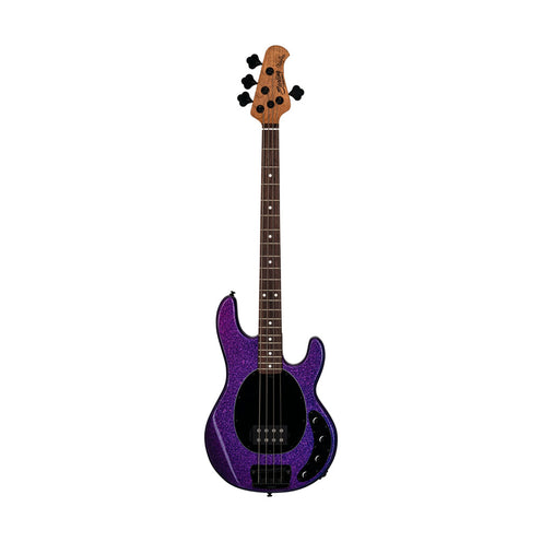 Sterling by Music Man Ray34 4-String Bass Guitar, Purple Sparkle