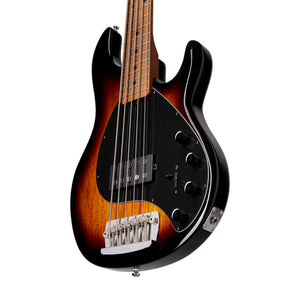 Sterling by Music Man Ray35 5-String Bass Guitar, Vintage Sunburst