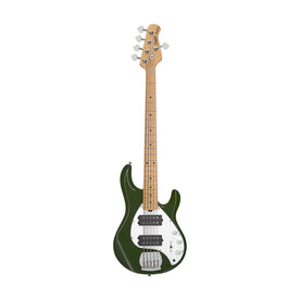 Sterling S.U.B Series Ray5 HH 5-String Electric Bass Guitar, Olive