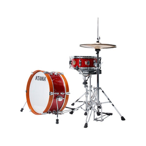 TAMA LJK28H4-CPM Club-JAM Mini Drum Kit 2-Piece w/Hardware, No Cymbal Holder, Candy Apple Mist