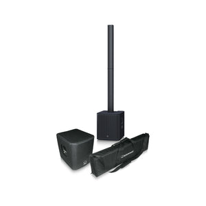 Turbosound iP2000 BUNDLE - 1,000 Watt Powered Column Loudspeaker with a 12" Subwoofer, Transport Bag